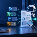 AI 研究助理整理主動式 ETF 持股資料、比較與研究摘要的概念插圖